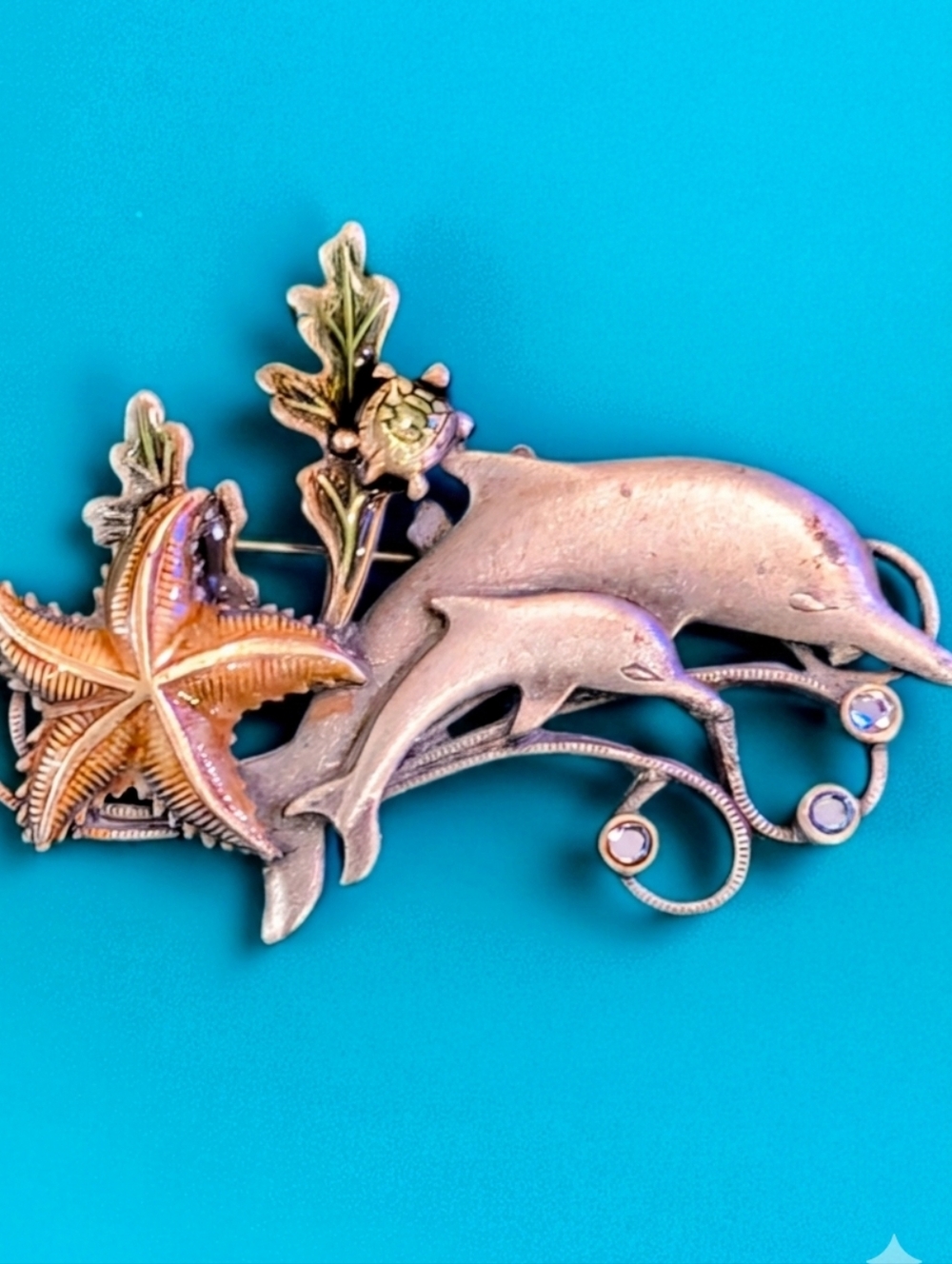 Vintage 90s Kenneth Cole Sea Life Brooch
